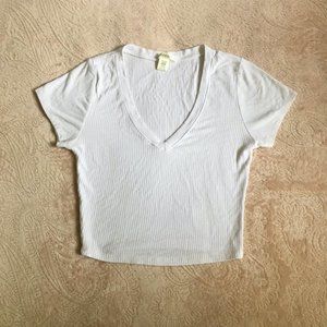 Bozzolo Cropped Stretch V neck